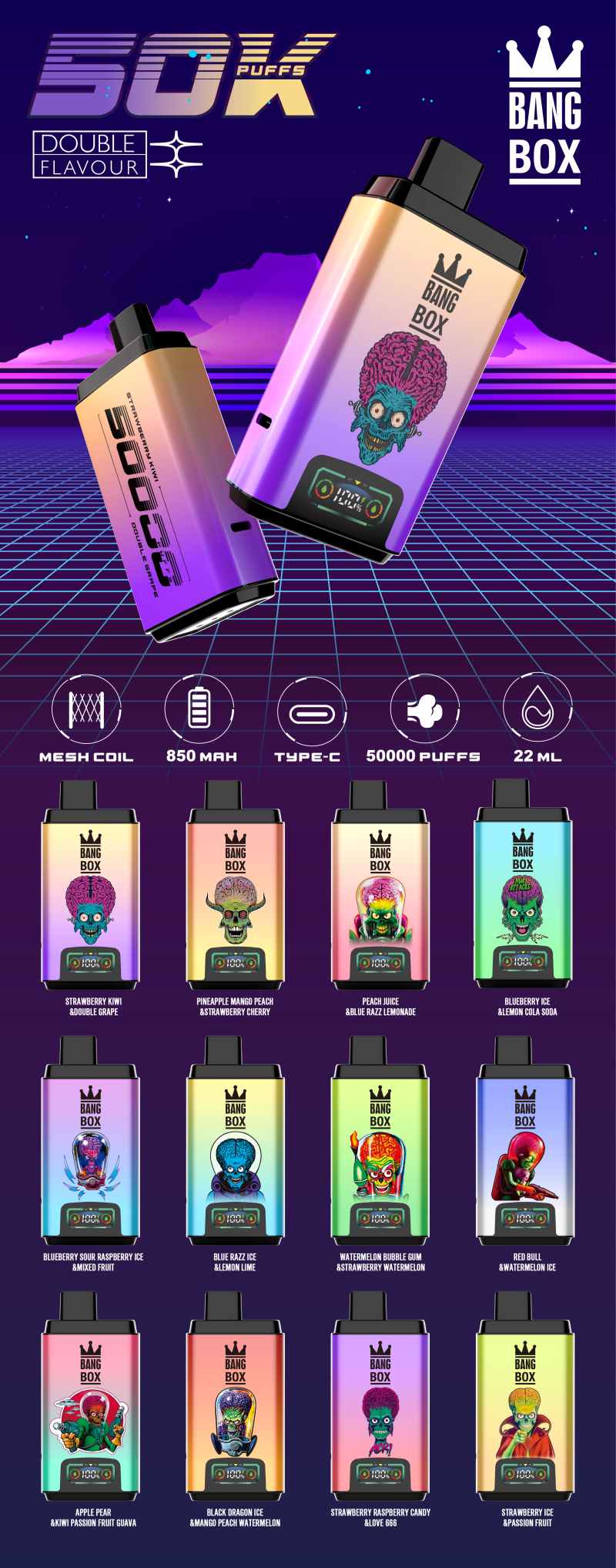Bang Box 50000 Puff Dual Flavors