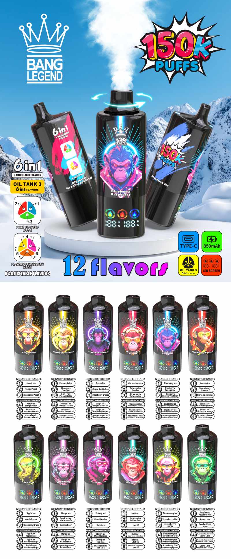 Bang Legend 150K Puffs