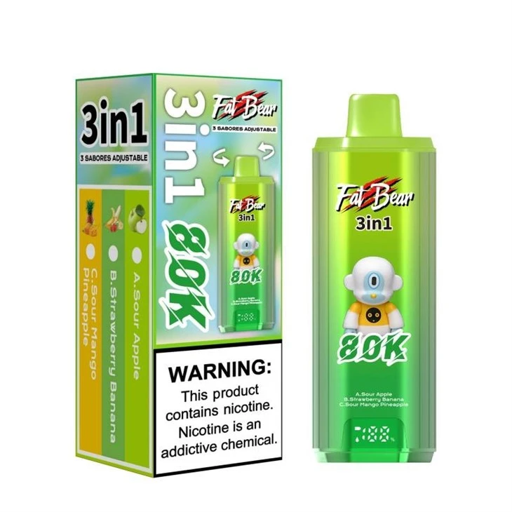 Fat Bear 3 IN 1 80K Puffs