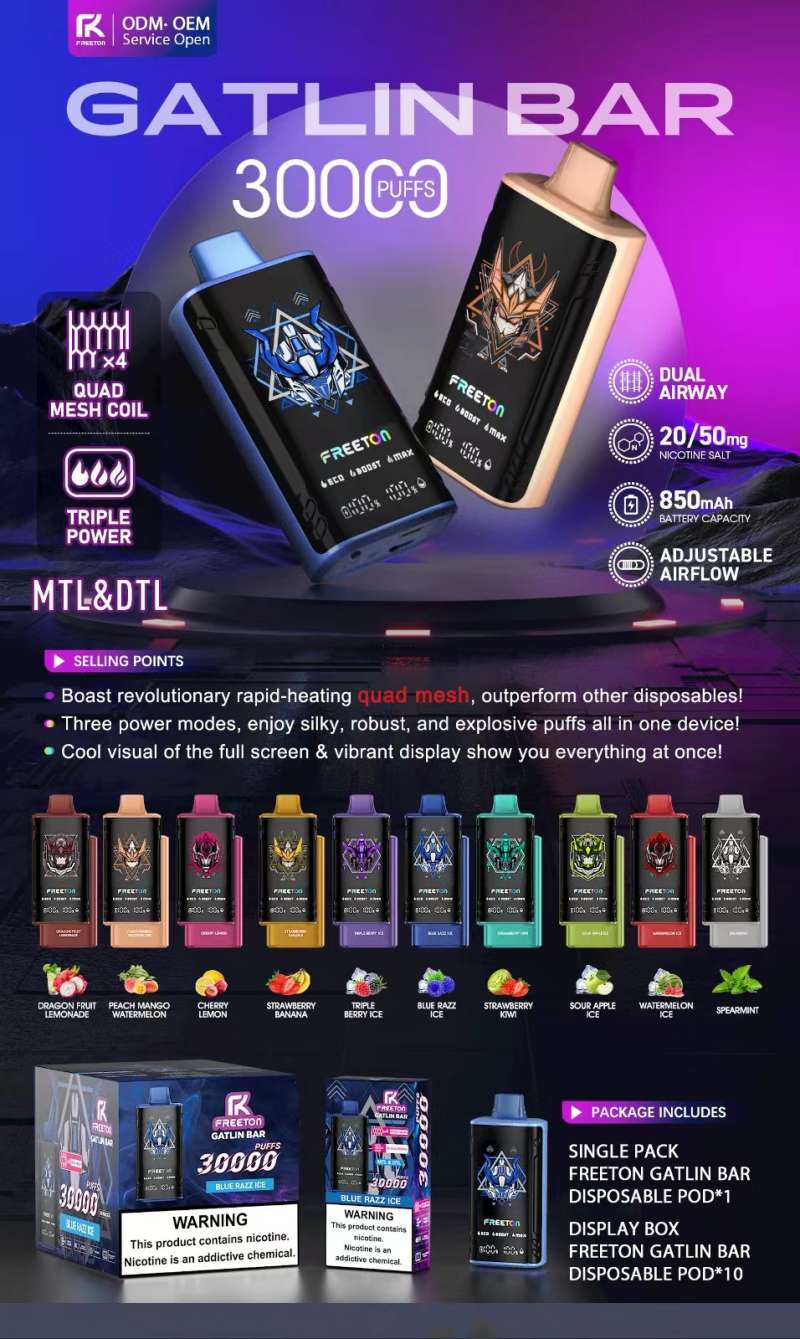 Freeton Gatlin Bar 30000 Puffs Vape