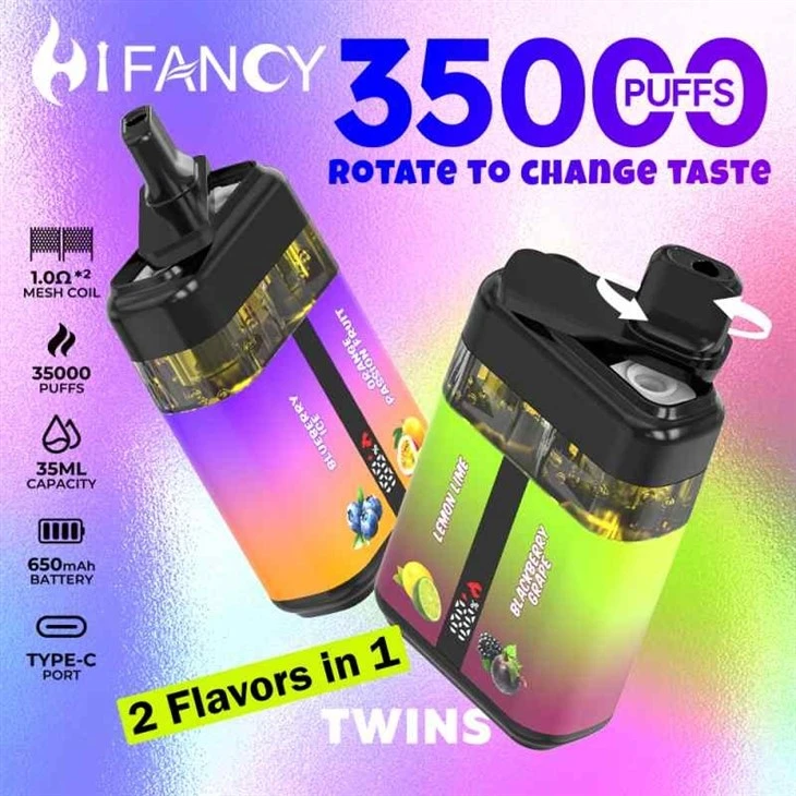 Hifancy Twins 35000 Puffs Vape Dual Flavors