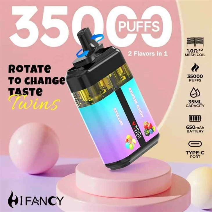 Hifancy Twins 35000 Puffs Vape Dual Flavors