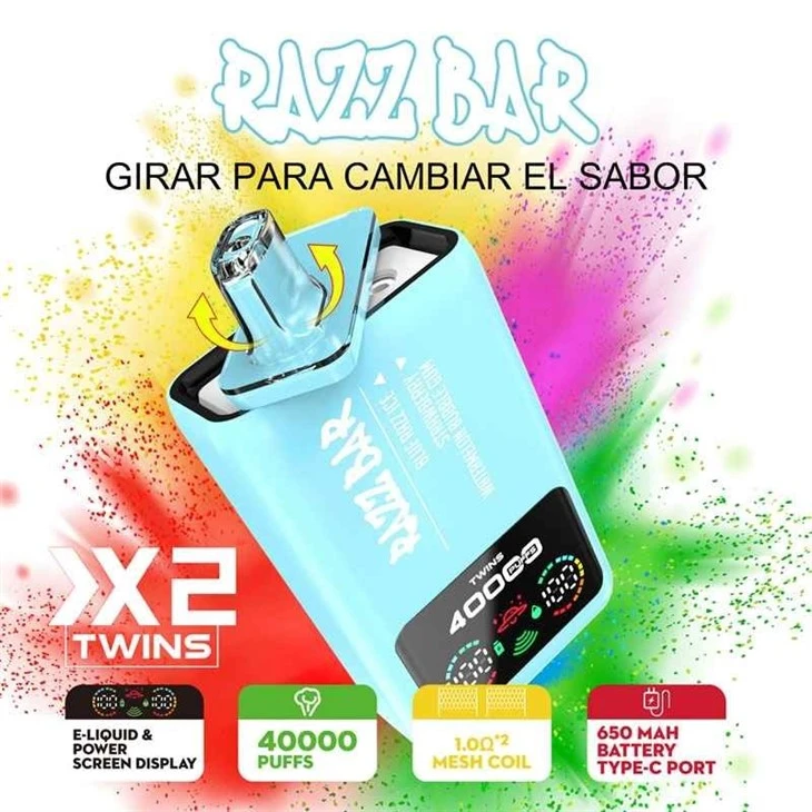 Razz Bar 40K Double Flavor