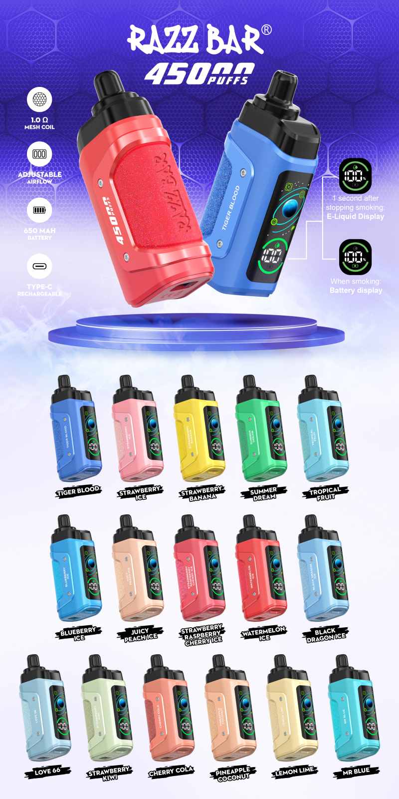 Razz Bar 45000 Puffs Vapes
