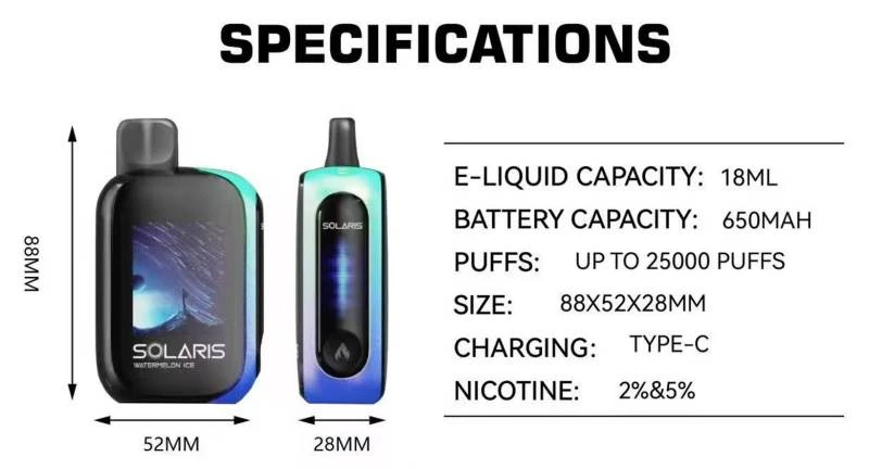Solaris 25K Disposable Vape