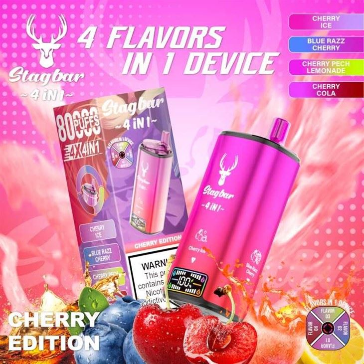 Stag Bar 80000 Puffs 4 IN 1 Flavor