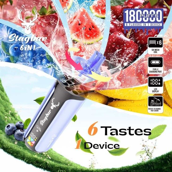 Stag Bar 6in1 180K Puffs Vape