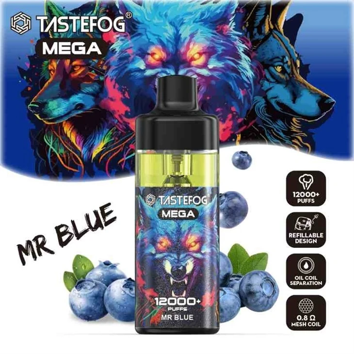 Tastefog Mega 12000 Razz Bar