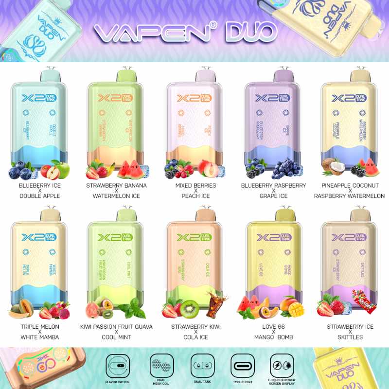 Vapen Duo 40000 Puffs Double Flavors