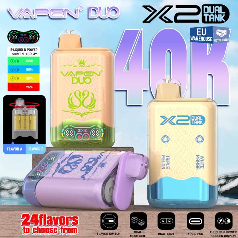 Vapen Duo 40000 Puffs Double Taste Twins