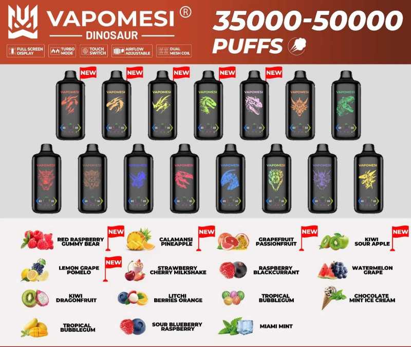 Vapomesi Dinosaur 50000