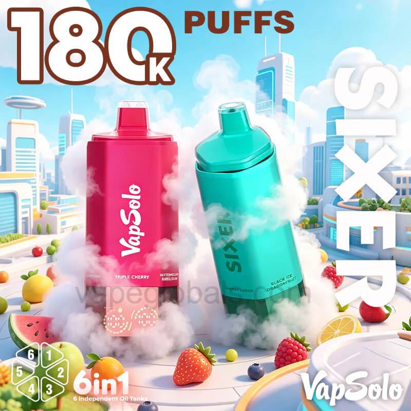 Vapsolo Sixer 180K Puffs