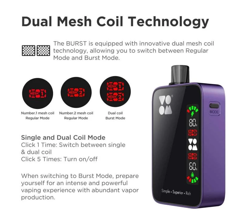 Voom Burst 25000 Puffs Vape