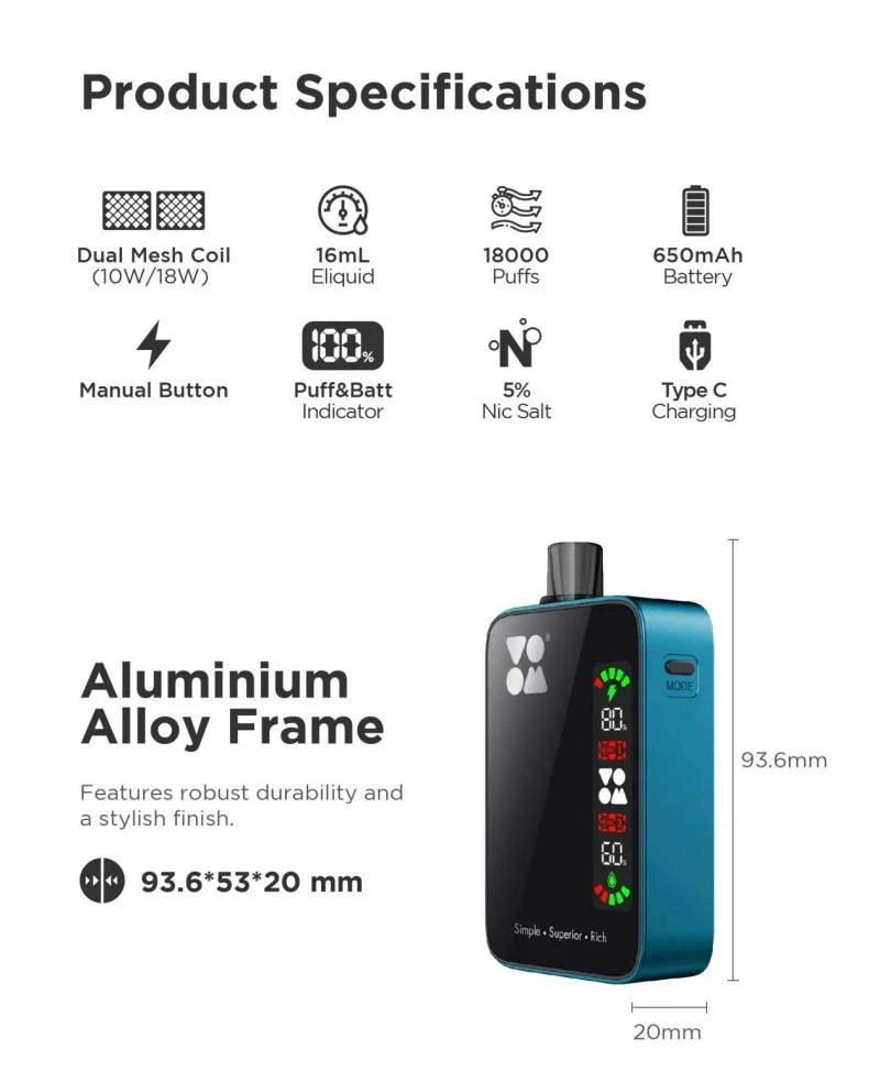 Voom Burst 25000 Puffs Vape