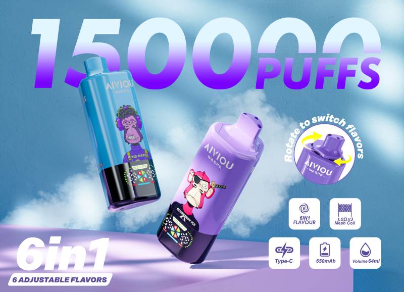 Waspe Aiviou 6 IN 1 150K Puffs