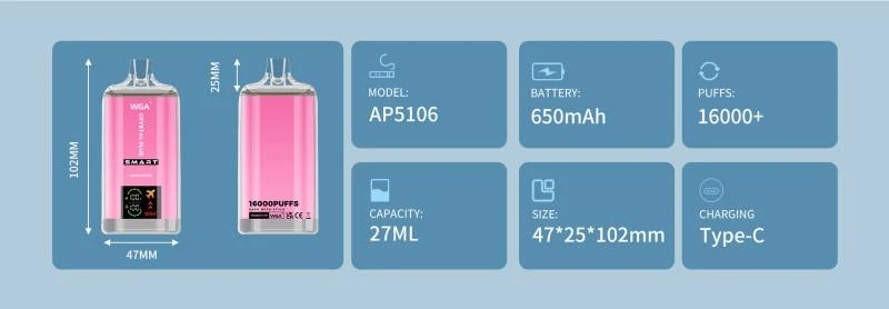 Wga Crystal Plus Smart 16K Puffs